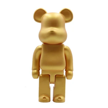 Fierbinte 28CM Desene animate Drăguț Bearbricklys Figurine de Urs Păpuși din PVC Modele de Decorare Jucării de Colectie Figurine de Artă Ornamente Cadouri
