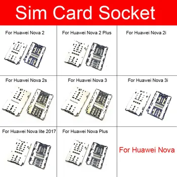 Cartela Sim Adaptor Suport Pentru Huawei Nova 2 2I 2 3I 3 Lite Plus 2017 Memorie Cititor de Card Socket Flex Cablu de Inlocuire Reparare