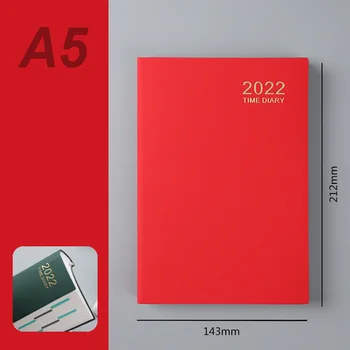 Super Gros PU Agenda 2022 Planificator de 365 de Zile Jurnal A5 Notebook Papetărie Jurnalul Birou Școală Programul Notepad de zi cu Zi Plan de Cărți