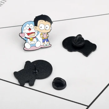 21 Modele de Desene animate Doraemo Miyazaki Hayao Totoro Email Broșe Ace Femei Barbati Guler Rever pin Broșă Cadouri