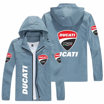 2021 Toamna Bărbați Jachete Motociclete Ducati Logo-Jacheta cu Gluga pentru Barbati Hanorac Impermeabil Uniformă Militară în aer liber Curse Sacou