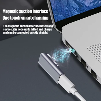 Magnetic USB de Tip C de Sprijin PD Încărcător Adaptor pentru Apple 2 MacBook Pro USB C de sex Feminin de Încărcare Rapidă Magnet Plug Converter