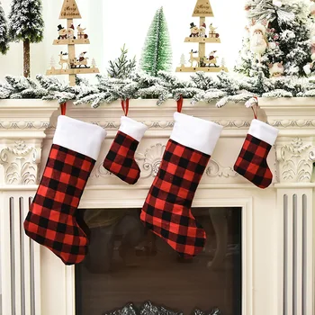 Ciorapi de crăciun Moș Elan Șosete de Crăciun Sac de Cadouri de Crăciun Apple Sac Șemineu Copac Decoratiuni de Craciun pentru Casa de Copii Cadou