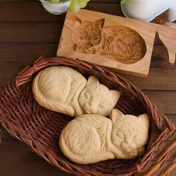 Matrita embosare pentru Cookie-uri de Lemn, turtă dulce Tort Model pentru Bucatarie DIY