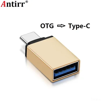 USB 3.1 Type C la USB 3.0 ConverterAntirr de Tip C USB OTG Adaptor pentru Chromebook Macbook Huawei, Xiaomi MI A1 5X 5S Plus 6P LG G5