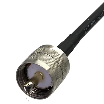 1buc RG58 UHF PL259 de sex Masculin Plug Mini UHF de sex Masculin Conector Coaxial RF Jumper Cablu Coadă 4inch~20M