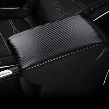 Pcmos 2020 Nou din Fibra de Carbon ABS, Cotieră Consolă Centrală Capacul Cutiei de Garnitura Pentru Honda CR-V CRV 2017 Interior Accesorii Autocolante Nou