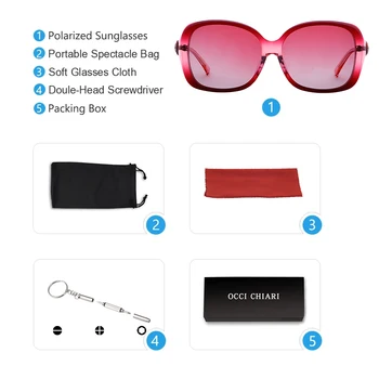 OCCI CHIARI Femei Retro Polarizat ochelari de Soare Brand de Lux Trend Diamant Moda Doamnelor de Conducere Ochelari de Soare UV400 Protecție