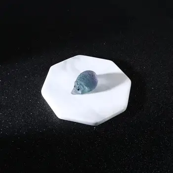 Arici de Cristal 4pc Naturale de Cuarț Craniu de Cristal Sculptate Fluorit Curcubeu Arici Piatră de Vindecare Figurine Miniaturi