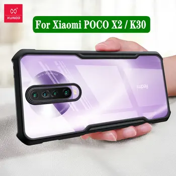 Xundd Caz Pentru Xiaomi Poco X2 Caz rezistent la Socuri de Protecție Transparent Caz Moale Capacul din Spate Negru Pentru Redmi K30 am 4G 5G Acoperi 0