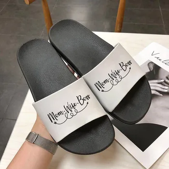 Pantofi pentru Femei Papuci de Casă papuci Model de Deget de la picior Deschis Interior, Slide-uri de Moda Non-alunecare Plat Slide-uri de sandale de plaja Doamnelor pantofi