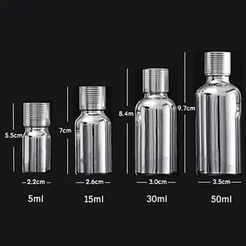 Fierbinte de Vânzare 5/15/30/50ml Portabil Dop de Sticla de Parfum de Uleiuri Esențiale Sticlă Sticlă Goală