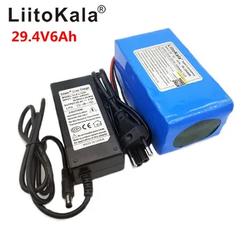 LiitoKala 24V 6Ah 7S3P 18650 Baterie Litiu-Ion de 29.4 V 6000mAh Pentru Biciclete Electrice