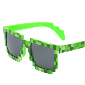 Ochelari de soare Barbati Thug Life Brand Designer de Bărbați, Femei 8 Biți Pixel Retro ochelari de Soare de sex Feminin de sex Masculin Mozaic Ochelari de Soare