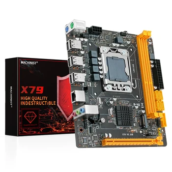 Mașinist X79 Placa de baza LGA 1356 Set Kit Cu Xeon E5 2420 Procesor DDR3 ECC 8GB(2 X 4GB) RAM Sata M. 2 NVME SDD Mini-DTX 5.33 B