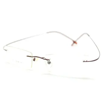 Noi fără ramă de titan aliaje cu memoria rama de ochelari ochelari de vedere personalizat optice ochi de sticlă ochelari bărbați femei de înaltă calitate marca CE