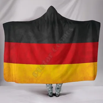 Franța Flag 3D Imprimate Portabil Pătură Adulți Pentru Copii de Diverse Tipuri cu Gluga Pătură Fleece pătură 02