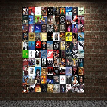 Trupa Rock Pop Muzica Heavy Metal Poster Pânză Steaguri, Autocolante de Perete Agățat picturi Biliard Sala Studio Tema Decor Acasă 4