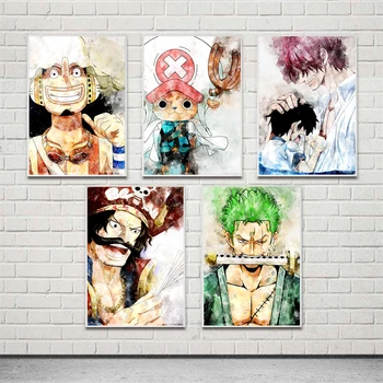 Arta De Perete Decor Acasă Hd One Piece Anime Japonia Imprimare Modular Poza Lupta Rece Postere Canvas Tablou Pentru Dormitor Opera De Arta Cadru