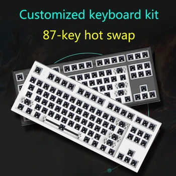 87Key Tastatură Mecanică de Gaming Kit Complet Programare Cheie FN Strat Editor PC Wireless Gaming Keyboard Mk870