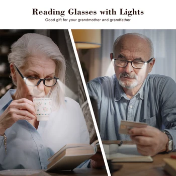 3 Tipuri de Ochelari de Citit cu Lumini LED-uri Luminoase Aprinse Mărire Ochelari 1.0 1.5 2.0 2.5 3.0 3.5 Cititori pentru Barbati Femei
