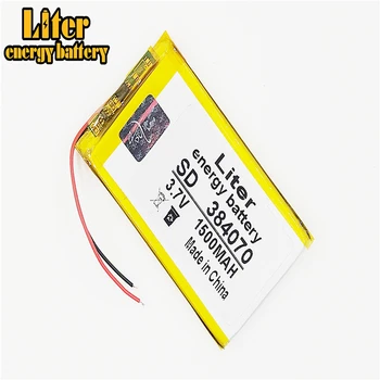 Polymer 1500 mah 3.7 V 384070 smart home boxe baterie Li-ion pentru mp3 mp4