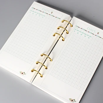 2 Buc Metal Volante Carte Liant Inele Calendar Cerc 3 Inele Pentru Notebook Album Album Clipuri