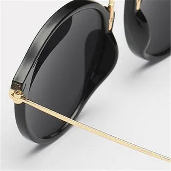 DYTYMJ Retro Rotund ochelari de Soare pentru Femei Brand Designer de Ochelari de Soare pentru Bărbați/Femei de Epocă pentru Bărbați ochelari de Soare de Lux Oglindă Oculos De Sol