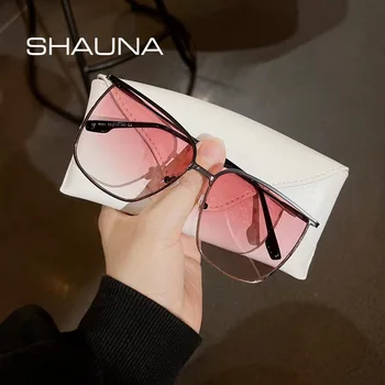 SHAUNA Supradimensionate Piața de Moda ochelari de Soare UV400