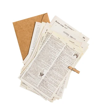 Set de 55 de Foi de Epocă Antic Jurnalul Foi de Hârtie pentru Meserii Album DIY Hârtie de Ambalaj Cadou pentru Decoupage