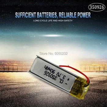 10pc 90mAh 3.7 V 350926 Litiu-Polimer Baterie Reîncărcabilă Pentru MP3 MP4 MP5 GPS DVD tableta Bluetooth camera celule Lipo