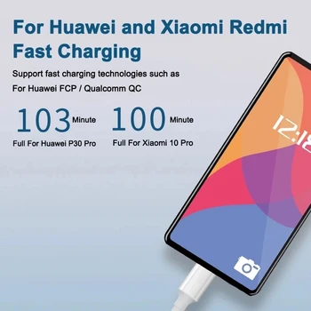 100W Încărcare Rapidă USB-C pentru Tip-C Cabluri Cablu Încărcător Pentru Samsung S20 Huawei, Xiaomi PD 5A Încărcător Rapid de Încărcare de Sârmă Linie de Date