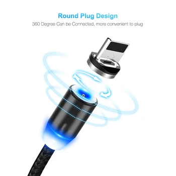 Magnetic Cablu USB Pentru iPhone de Date Rapid de Încărcare Cablu de încărcare Pentru iPhone XS Max 13 12 11 Pro Max X iPad Cablu de Cablu de Telefon Mobil