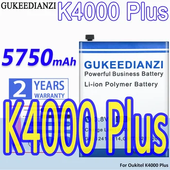 De mare Capacitate GUKEEDIANZI Baterie K4000Plus 5750mAh pentru OUKITEL K4000 Plus