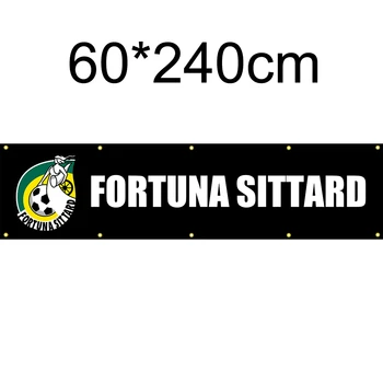 Olanda Fortuna Sittard Steagul Negru 60x240cm Banner Decorare pentru Casa si Gradina