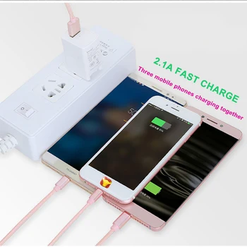 3 în 1 de Încărcare USB Încărcător Cablu de Sârmă Pentru iPhone 12 USB De Tip C, Android Cablu Micro USB Pentru Samsung A51 Telefon de Încărcare Cablu