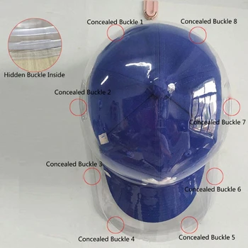 Q39C Portabil de Baseball de Stocare de Caz Transparent Cutie de Depozitare Dublu-strat Pălărie Protector antipraf Titular