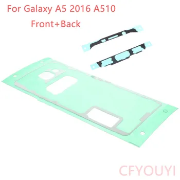 CFYOUYI Carcasa Fata Rama Autocolant + Spate Capacul din Spate caz Ușă Adeziv Pentru Samsung Galaxy A510 ( A5 2016 Versiune ) Bandă Lipici