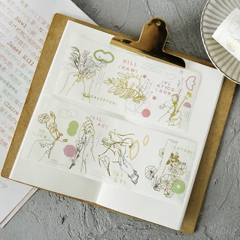 Larga de Flori de Frunze de Plante Benzi Washi DIY Scrapbooking Jurnalul Planbook Jurnal Decor Carduri de Materiale de Hobby Craft