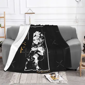 Albedo Genshin Impact Pătură, Cuvertură De Pat Carouri Canapea Extensibilă Canapea Carouri Home Textile De Lux