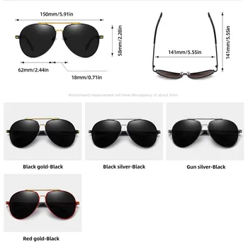 Moda Aviației Bărbați ochelari de Soare Polarizat Clasic Design de Brand Ochelari de Soare pentru Barbati Tendințele de Conducere Ochelari Pilot Noi Nuante UV400