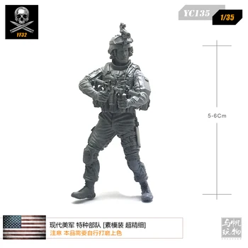 1/35 Rășină Soldat Figura Kituri Model de Element Model Modern Forțele Speciale americane Asamblate YC135