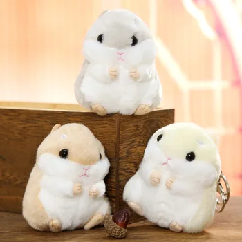 5 Stiluri Drăguț jucărie de Pluș Hamster papusa moale Animal de Pluș Rucsac-Sac de telefon Breloc Cheie Pandantiv Ziua de nastere pentru copii cadouri