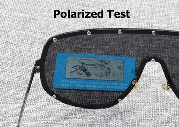 JackJad 2021 Moda Supradimensionate Scut POLARIZAT ochelari de Soare Ochelari de Rece Nituri Design de Brand Windproof Ochelari de Soare Oculos De Sol