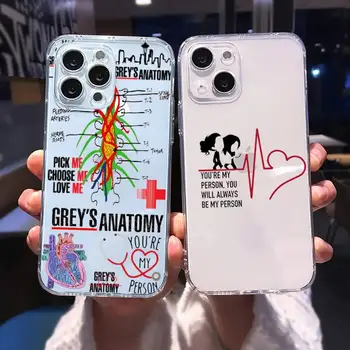 Greys Anatomy Tu esti omul Meu de Telefon Caz Pentru iphone 13 12 11 8 7 plus mini x xs xr pro max Transparent moale 0