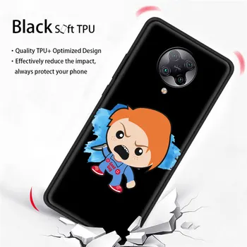 Film de groaza Chucky Dragoste drăguț Telefon Caz Pentru Xiaomi Mi Poco X3 NFC M3 F3 Nota 10 Lite 11 Ultra 10T Pro 5G 9T Moale Capac Negru