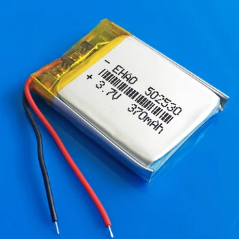 502530 3.7 V 370mAh acumulatori lipo baterie li-polimer baterie cu litiu pentru MP3 MP4 GPS DVD bluetooth recorder e-book foto 0