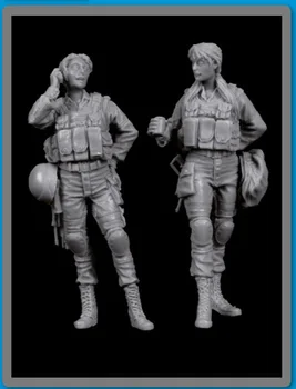 1/35 Israeliene moderne femei soldați set jucărie Rășină Model in Miniatura Kit unassembly Nevopsite