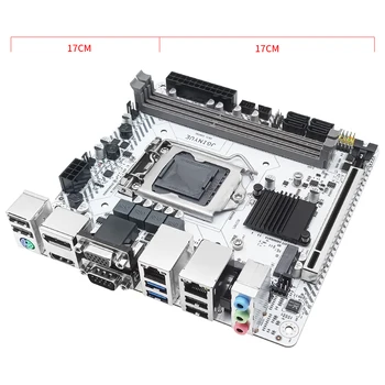 JGINYUE H97 Placa de baza LGA 1150 Set Kit Cu Xeon E3-1270 V3 Procesor și memorie DDR3 16GB（2*8GB）Desktop Memorie H97I de JOCURI de noroc 0
