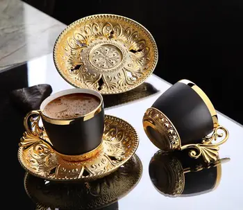 Cafea turcească Cesti si Farfurii de Servire Set Ceramic cești de Cafea Decor Acasă Demistasse Set de Cafea din Portelan